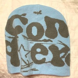 Conquer Baby Blue Hip Hop Beanie